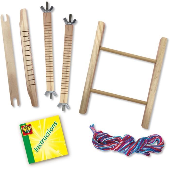 SES CREATIVE Weaving Set - With yarns of different colors