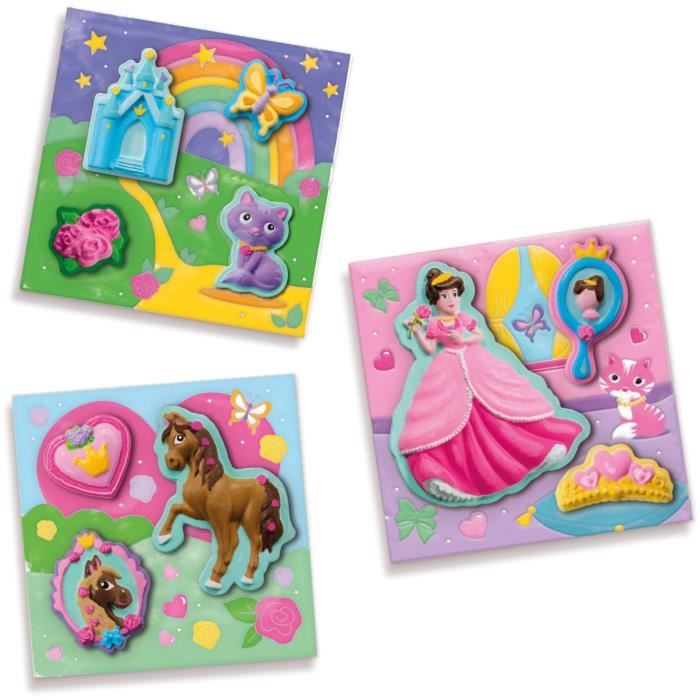 Casting and painting - Canvases for painting princesses 3x - Creative hobbies - SES CREATIVE - Create 3 princess paintings.