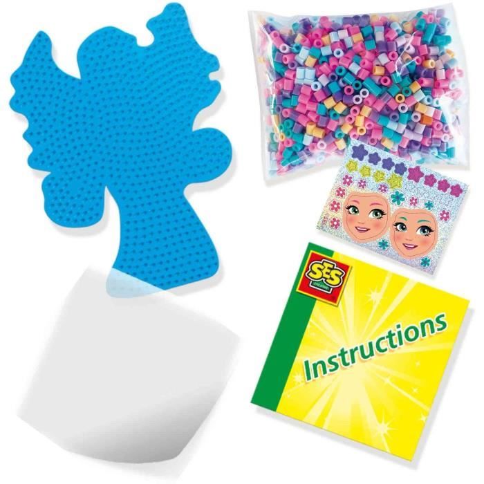 Ironing beads - Fairies - SES CREATIVE - Create magnificent fairies with 1200 beads and fairy-shaped tray.