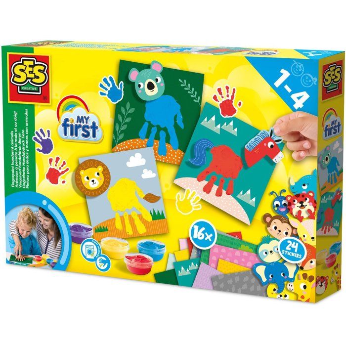 SES CREATIVE - My first - Animals to paint by hand and finger