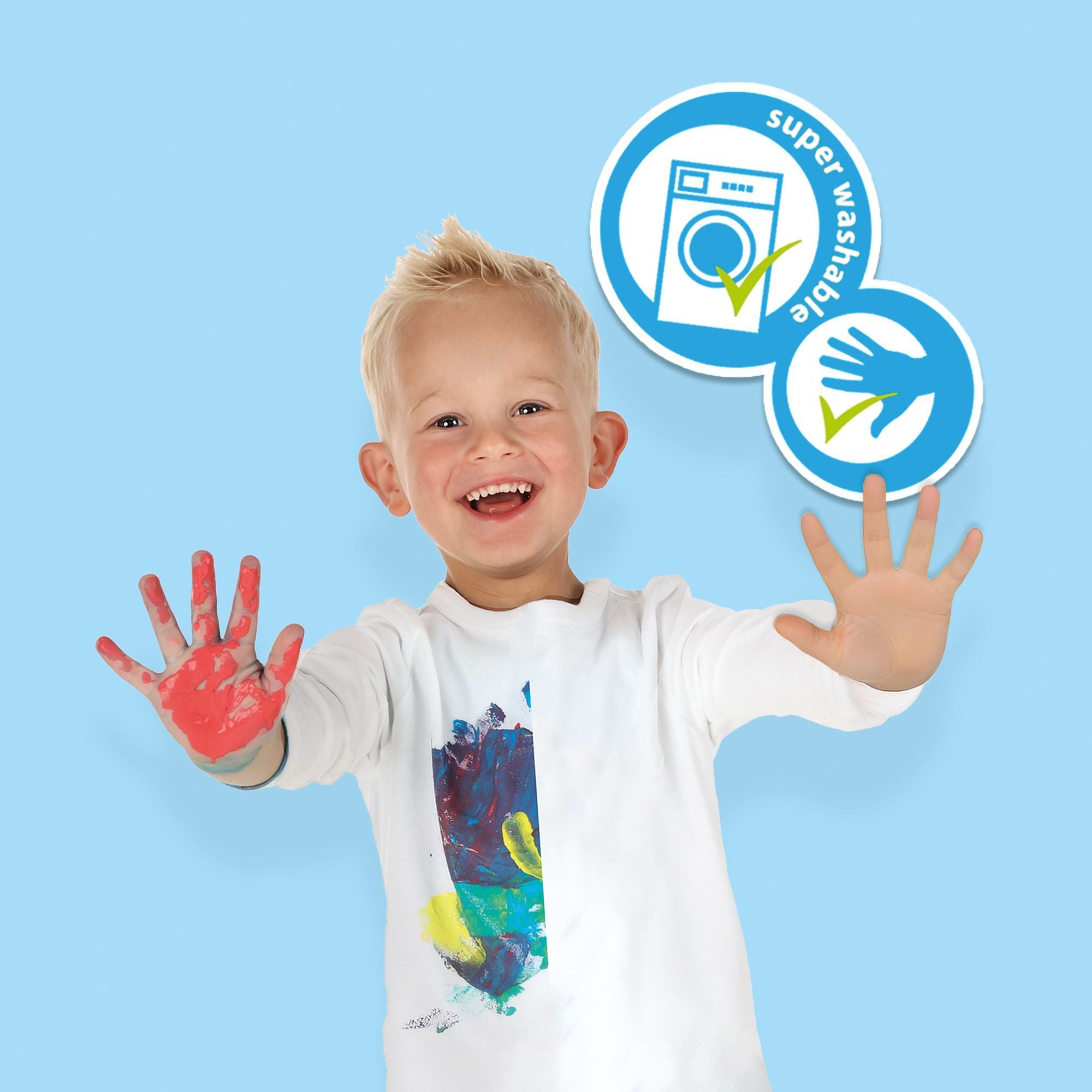 My first - Finger painting - Animals - SES CREATIVE - Paint 8 cards of happy animals.