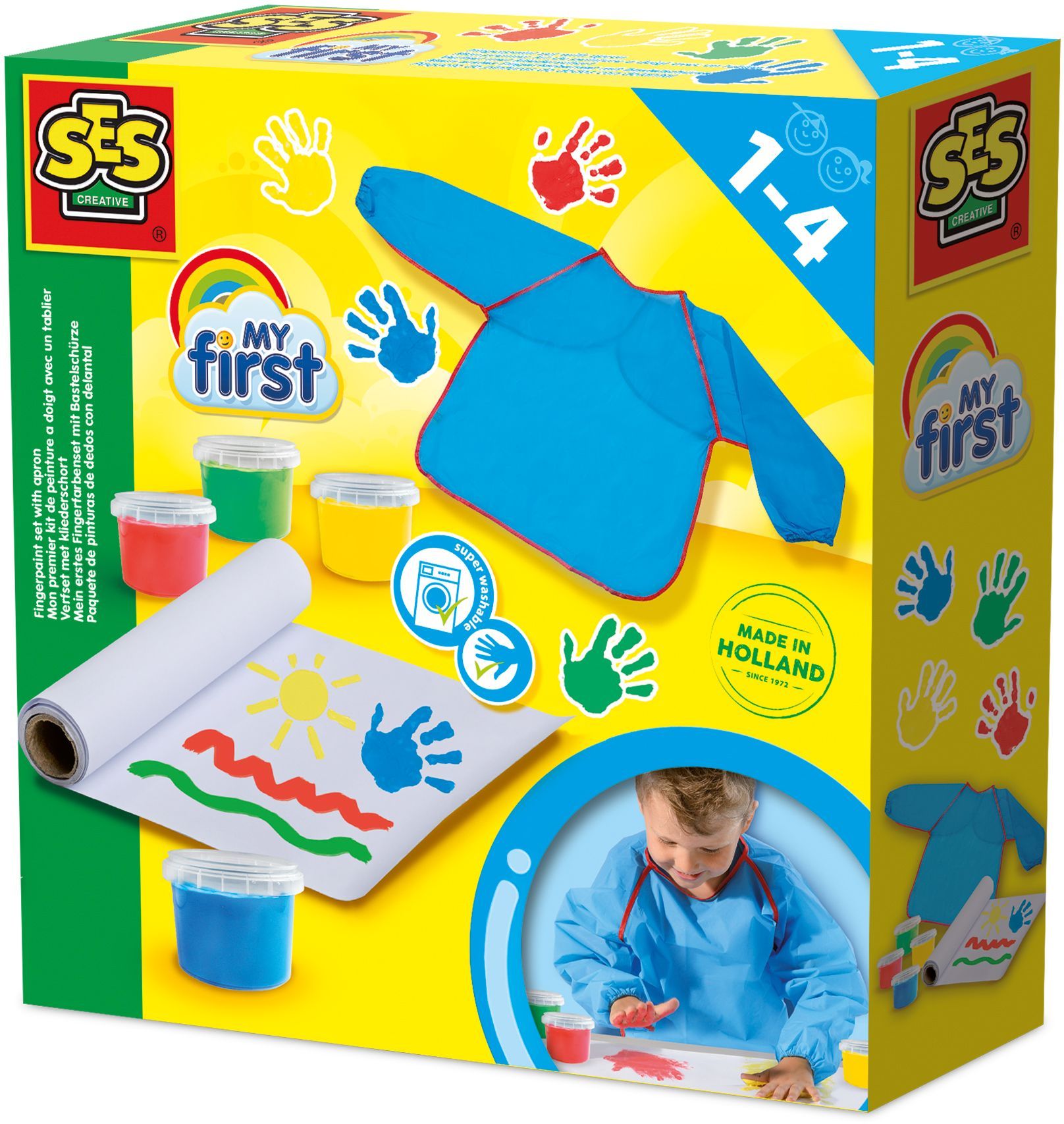 My first - My first finger painting kit with an apron - SES CREATIVE