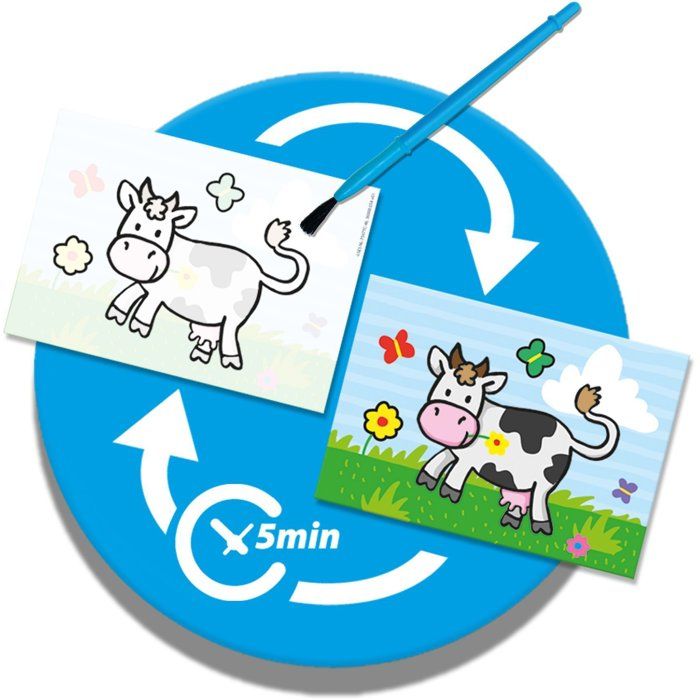 SES CREATIVE - 14455 - Coloring in water - Farm animals