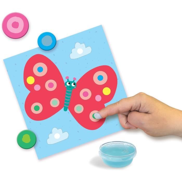 SES CREATIVE - My first - 3 in 1 Finger painting, coloring and sticker shapes