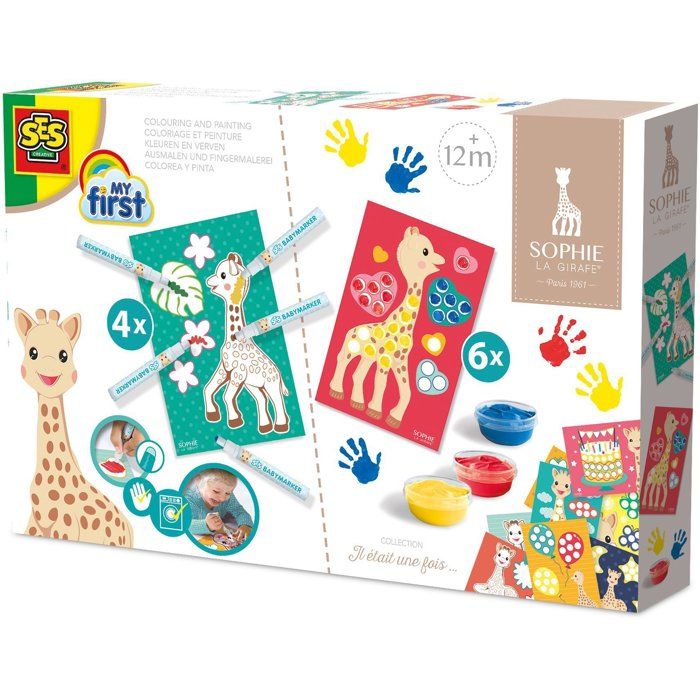 SES CREATIVE - Sophie the Giraffe - Coloring and Painting