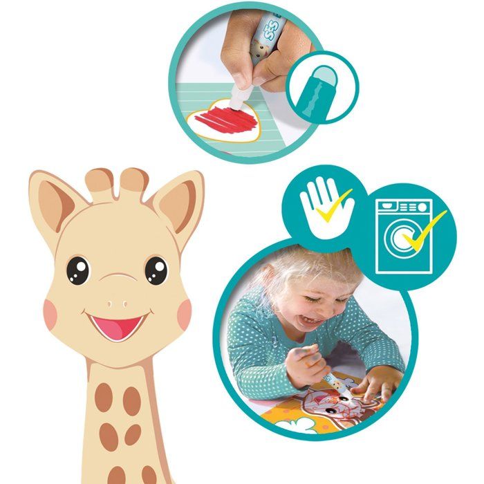 SES CREATIVE - Sophie the Giraffe - Coloring and Painting