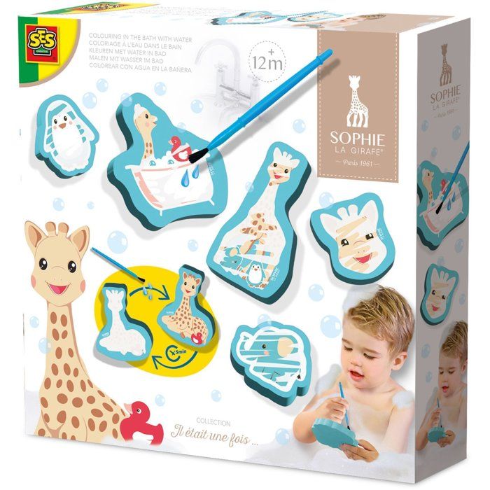 Sophie La Girafe - Colored pencil for bath and shapes