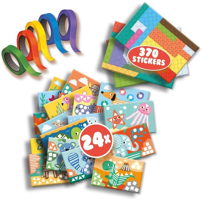 SES CREATIVE - I learn to paste and recognize shapes