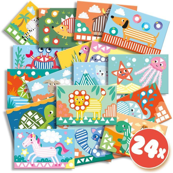 SES CREATIVE - I learn to paste and recognize shapes