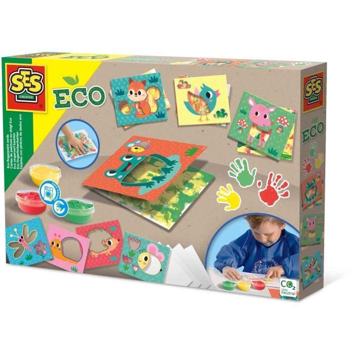 Eco Finger Paint Cards - SES CREATIVE - Express yourself with finger paint and sheets of paper.