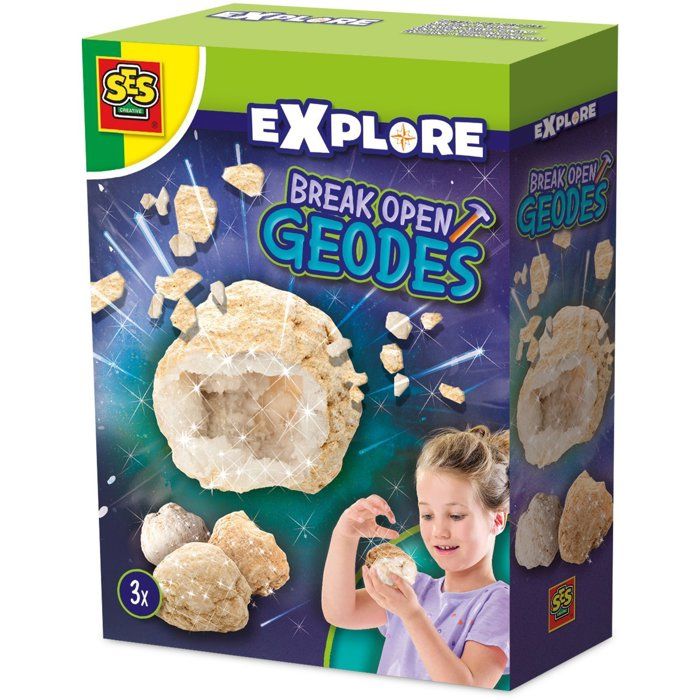 Geodes to open - Creative game - SES - From 8 years old