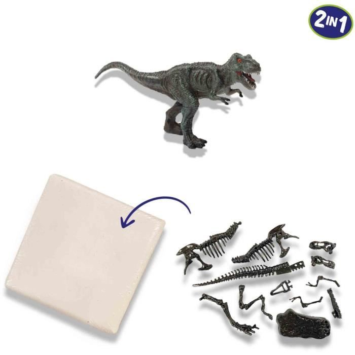 2 in 1 Dinosaur and Skeleton Dig - T-rex - SES CREATIVE