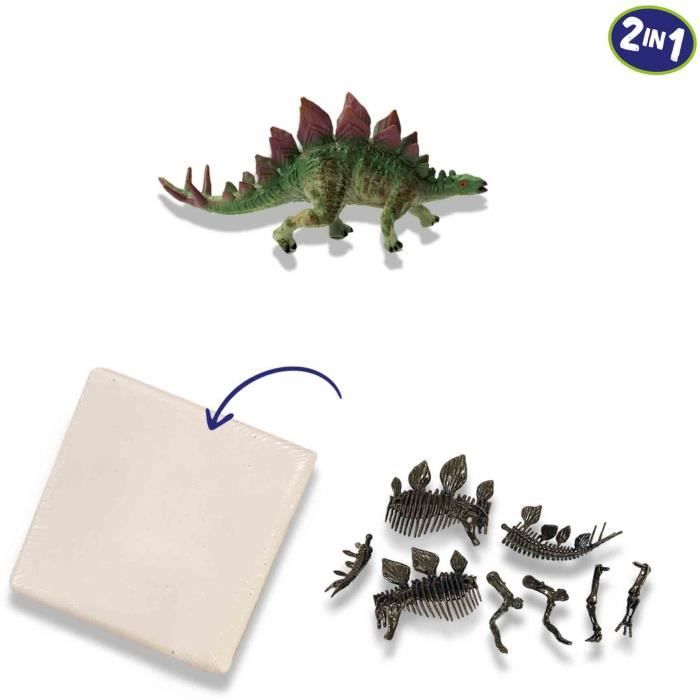 2-in-1 Dinosaur and Skeleton Dig - Stegosaurus - SES CREATIVE