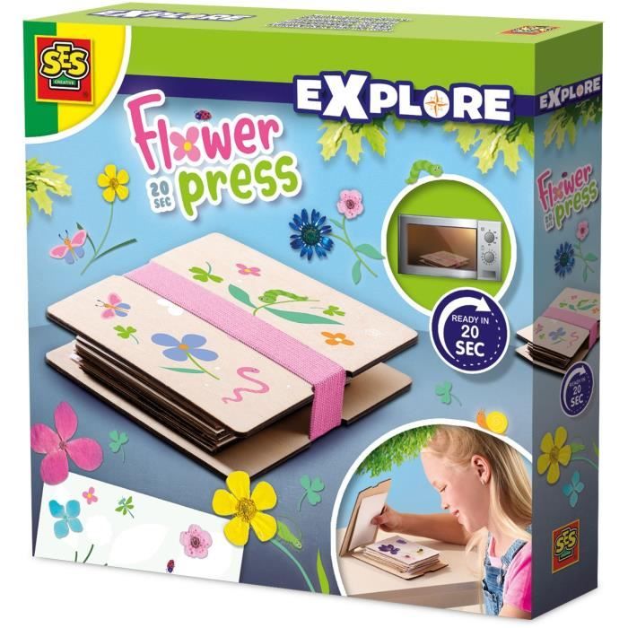 Flower press 20 sec. - Creative hobbies - SES CREATIVE - Press the most beautiful flowers for elegant creations.