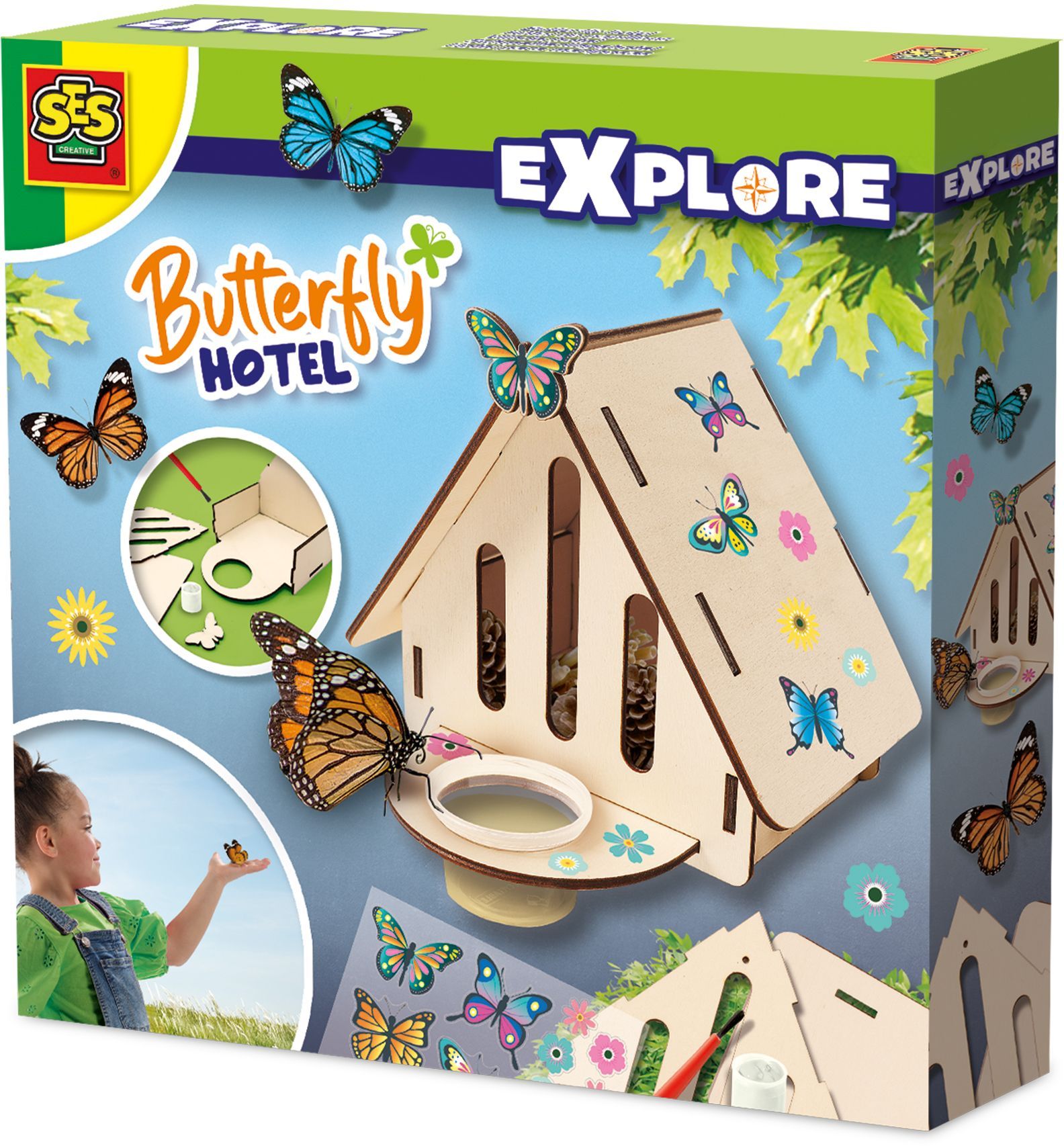 Butterfly Hotel - Educational Toy - SES CREATIVE - Build and decorate a butterfly hotel.