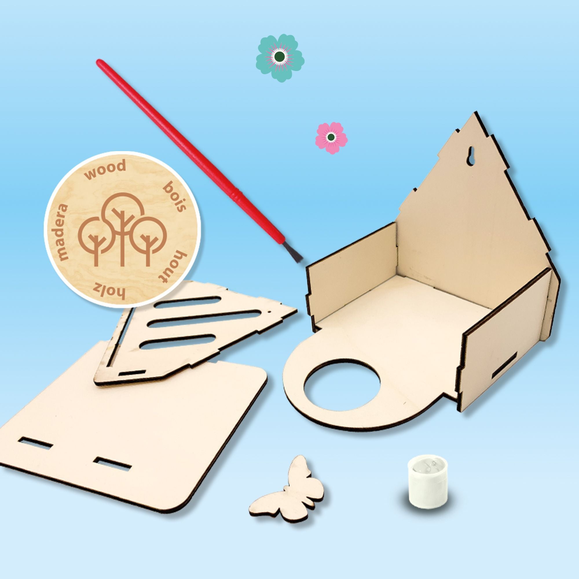 Butterfly Hotel - Educational Toy - SES CREATIVE - Build and decorate a butterfly hotel.