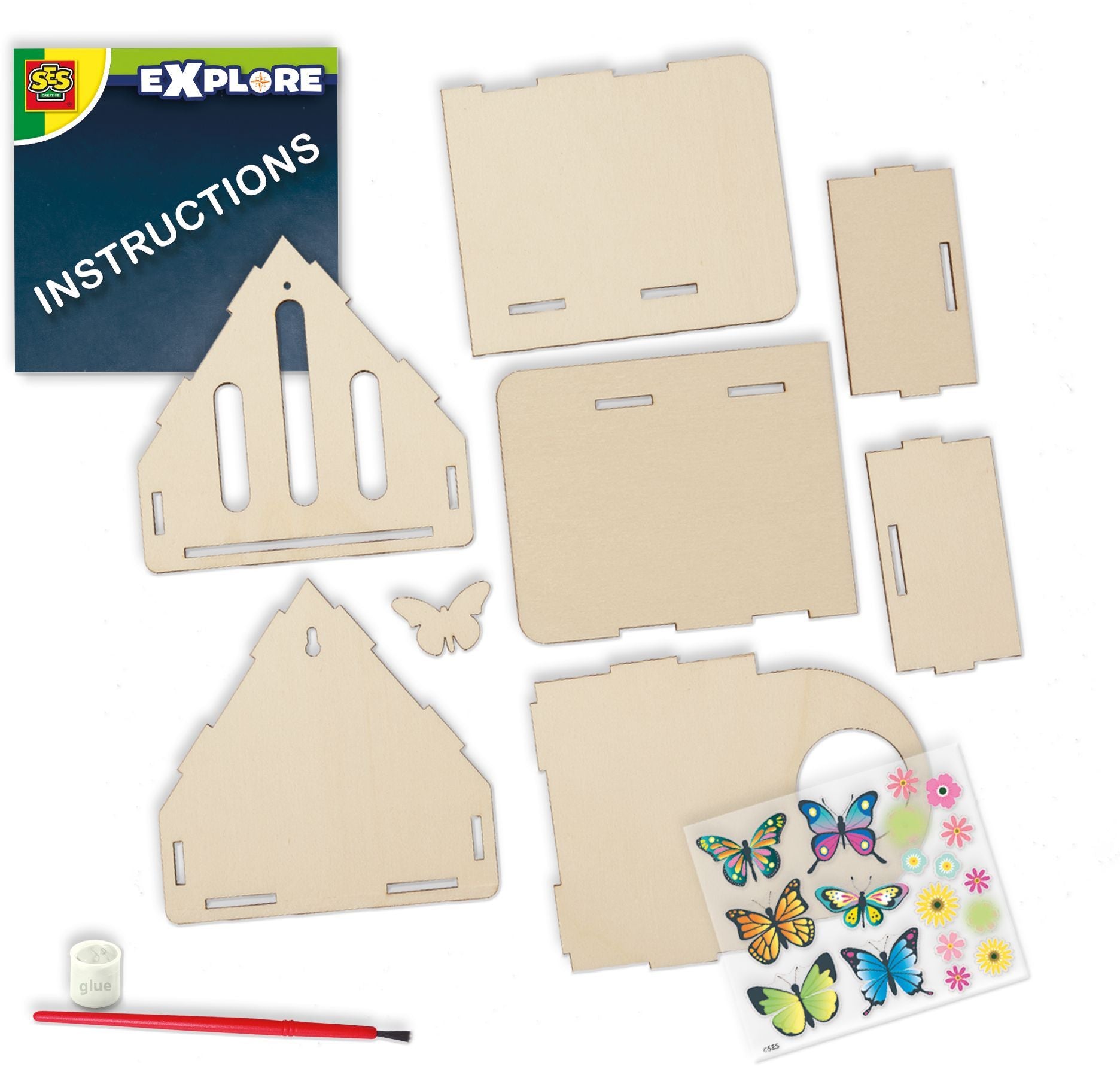Butterfly Hotel - Educational Toy - SES CREATIVE - Build and decorate a butterfly hotel.