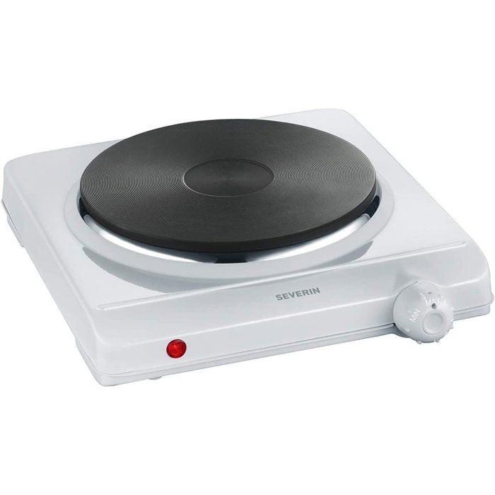 SEVERIN KP1091 REPHAUD - Electric plate 1 500W - 18 cm diameter - Adjustable thermostat - Ideal Small kitchen / white spaces