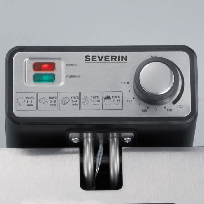 Severin FR2431 Frying - capacity 3 L - Removable tank - Control porthole - Garanty without splash - Adjustable thermostat