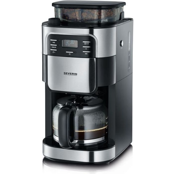 Severin 4810 Cafetiere Filter with integrated shredder - black and stainless steel - 1000W - 1.4 l