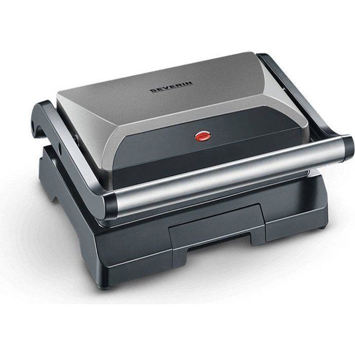 Severin kg2394 compact multifunction grill: meat - paninis - vegetables - non -stick plates 23x14 -5 cm - Graiss recovery