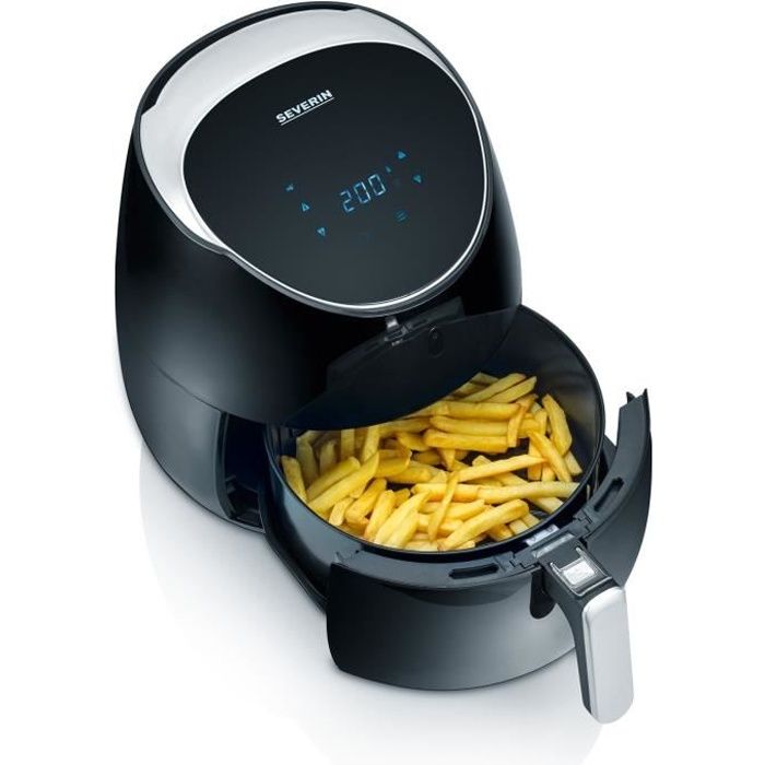 SEVERIN FR2445 XXL hot air multi-cooker: 5L - Oil-free fryer - 8 programs - adjustable thermostat - LED display - black / i