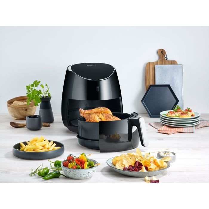 SEVERIN FR2445 XXL hot air multi-cooker: 5L - Oil-free fryer - 8 programs - adjustable thermostat - LED display - black / i