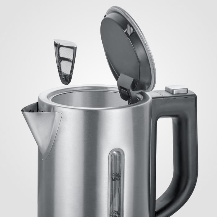 Severin WK3647 Kit Travel kettle - 0.5 L - 1100 W - Stainless steel and black