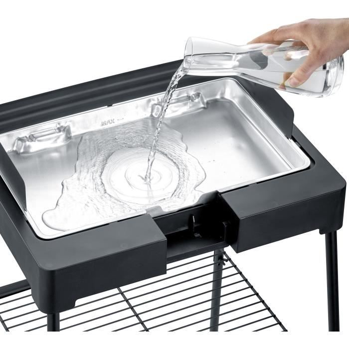 Severin - PG8568 - Electric feet barbecue, 2,200 W, aluminum cast iron grid, smoke and smell water tank, no