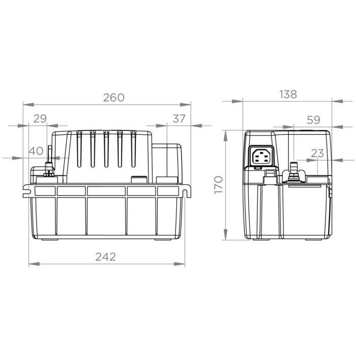 Condensate lifting pump - SFA - Sanicondens Eco V02 - Boiler / Air conditioning - 45 dBA - 2 inlets