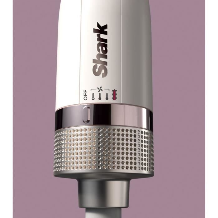 Shark Styling Brush Shark SmoothStyle Heated Brush and Smoothing Comb White Silver