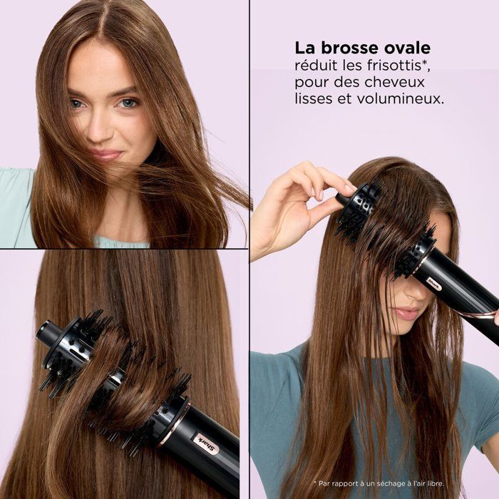 2 in 1 Hair Dryer & Blow Styler - SHARK FLEXSTYLE - HD426EU - 3 Accessories - Black and Rose Gold - 1400 W