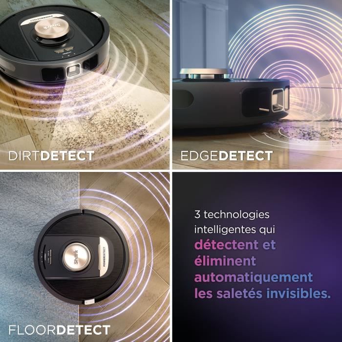 Shark PowerDetect RV2820VEEU - Self-emptying robot vacuum cleaner with 3D navigation and LiDAR