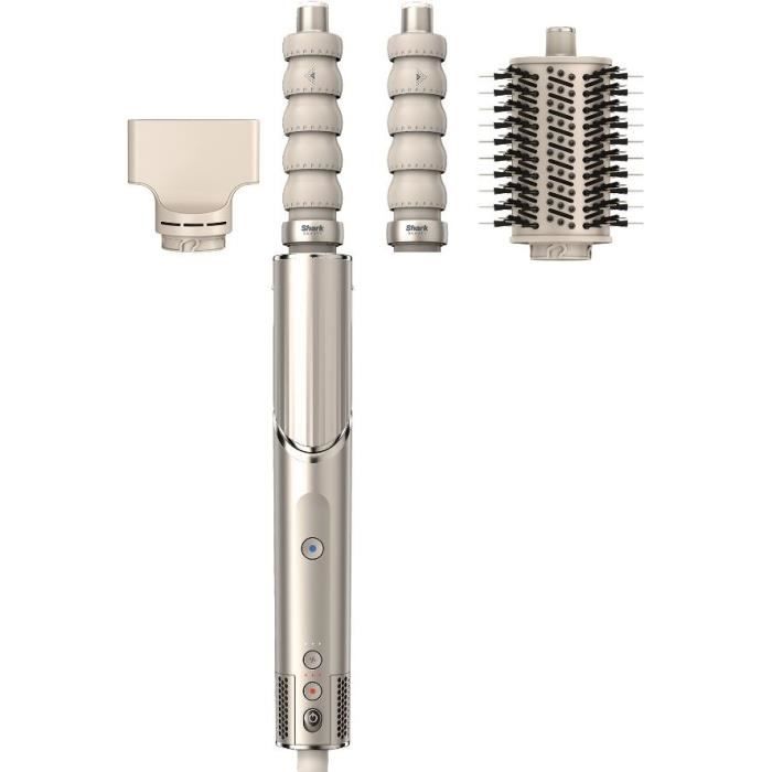2 in 1 Hair Dryer & Blow Styler - SHARK FLEXSTYLE - HD426SLEU - 3 accessories - Champagne - 1400 W