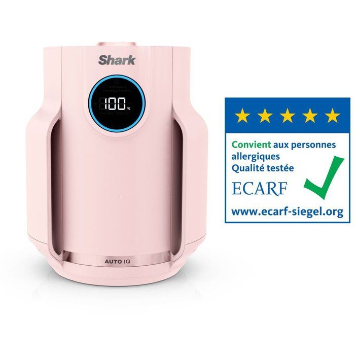 Purificateur d'air - SHARK - NeverChange  Mini - Ultra silencieux - 23m2 - Rose