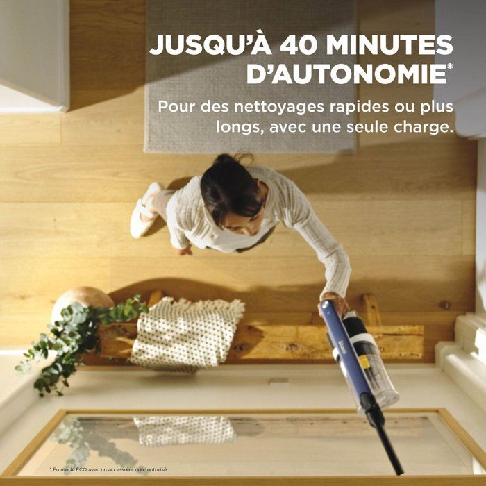 Aspirateur balai sans fil - SHARK IY143HEU - FloorDetect - Jusqu'a 40 min d'autonomie - Anti-emmelement - Filtre HEPA