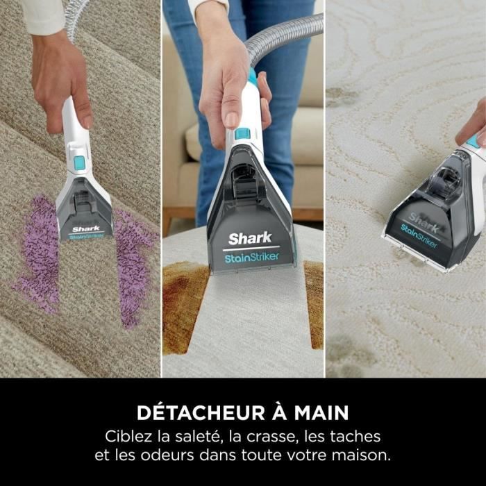 SHARK StainStriker PX200EUT Stain Remover - Removes, Cleans and Vacuums - 5.7 Meter Range - Compact and Portable
