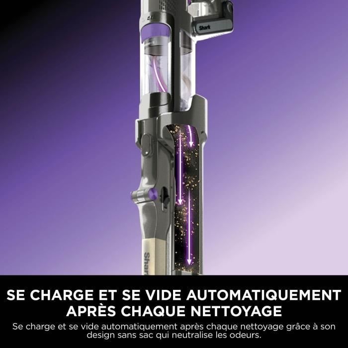 Shark Power Detect IP3251EUT Stick Vacuum Cleaner - Self-emptying base - 2L - 70 min battery life