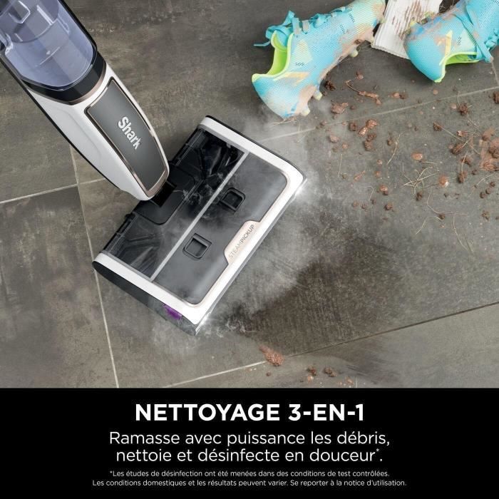 Shark SteamPickUp SD200EU - 3-in-1 Hard Floor Steam Mop - Separates Wet and Dry Debris