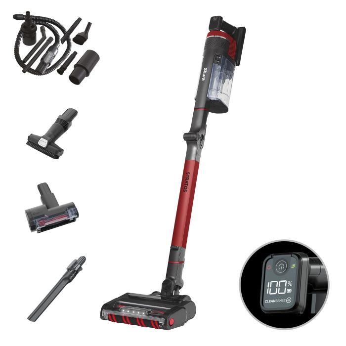 SHARK Stratos IZ400EU - Cordless Stick Vacuum Cleaner - DuoClean Technology + PowerFins Plus - LED Lighting