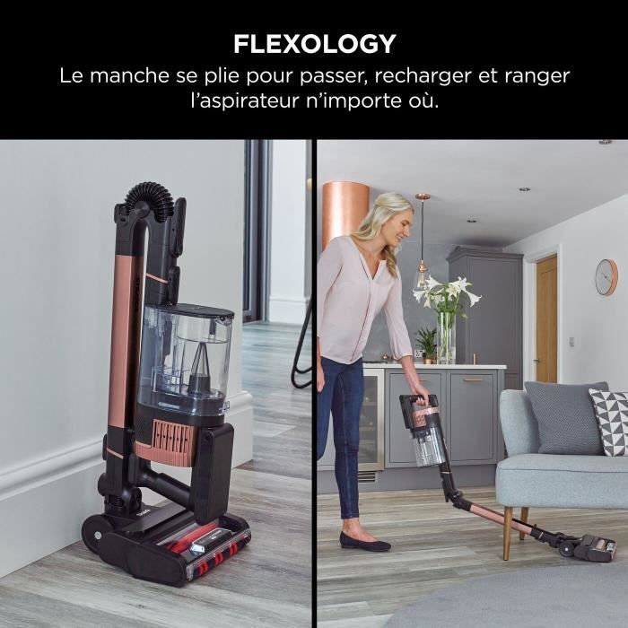 SHARK Stratos IZ400EU - Cordless Stick Vacuum Cleaner - DuoClean Technology + PowerFins Plus - LED Lighting