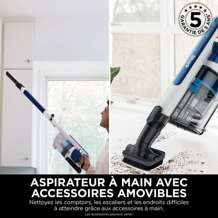 SHARK PowerPro IZ380EU - Cordless Stick Vacuum Cleaner - Lightweight and Flexible - FloorDetect Technology - Anti-Tangle