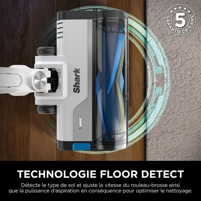SHARK PowerPro IZ380EU - Cordless Stick Vacuum Cleaner - Lightweight and Flexible - FloorDetect Technology - Anti-Tangle