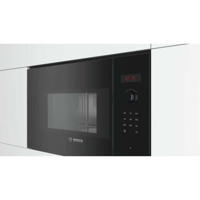 Built-in single microwave - BOSCH SER4 - BFL523MB1F - Black - 7 auto programs - 38.2 x 59.4 x 31.7 cm
