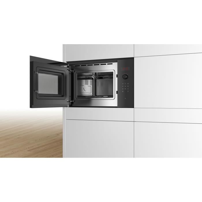 Built-in single microwave - BOSCH SER4 - BFL523MB1F - Black - 7 auto programs - 38.2 x 59.4 x 31.7 cm