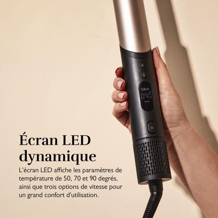 Hairdryer - Silk'n - Silky Air Flex - Black-Gold - 110,000 rpm - 5 accessories