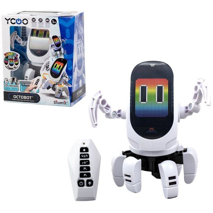 Remote-controlled programmable toy - SILVERLIT - YCOO OCTOBOT SQUID - Rotation - Blue - From 5 years old