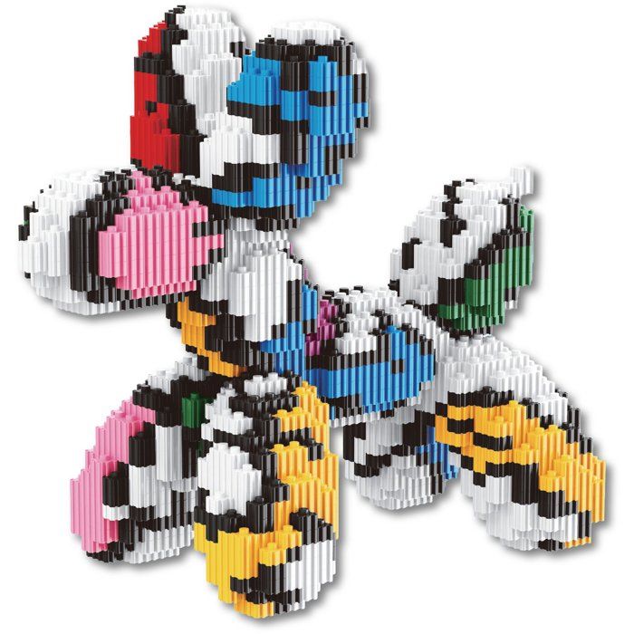 Decorative Building Set - SILVERLIT - Brik Haus Pop Art Dog - Over 1,200 pieces - Decorative Item