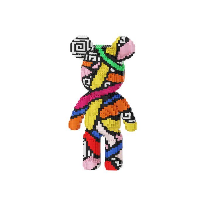 Artistic Building Set - SILVERLIT - Brik Haus Bear XXL - Over 3,600 pieces - Contemporary Decorative Object