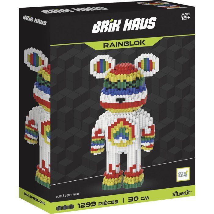 Decorative Building Set - SILVERLIT - Brik Haus Bear XL - Over 1,200 pieces - Modern Decorative Item